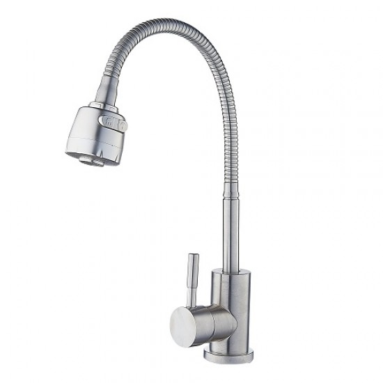 SS Single Lever Kitchen Mixer INOX