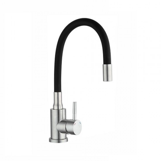 SS Single Lever Kitchen Mixer Black